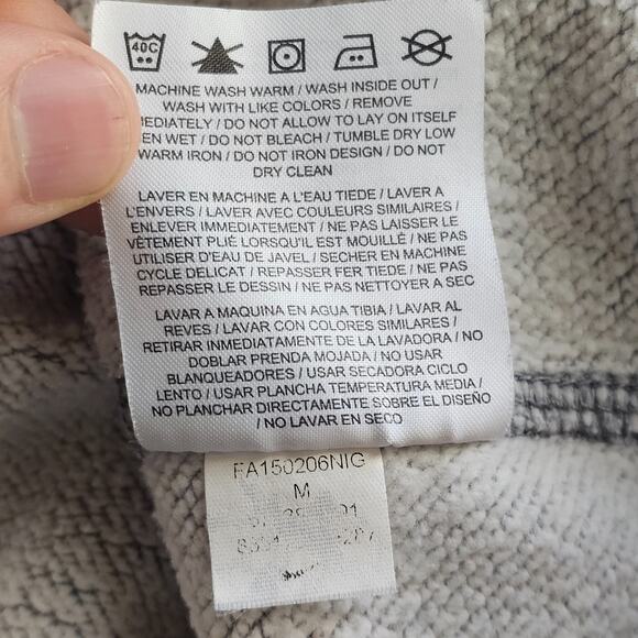 Nike Pullover Hoodie Mens Medium Grey Center Swoosh Sweatshirt Cotton Polyester - Picture 12 of 13